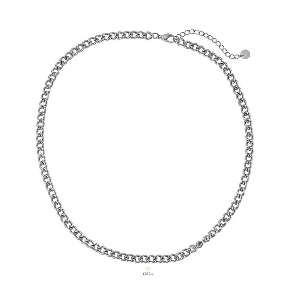 Simple Round Chain 5 mm Stainless Steel Necklace