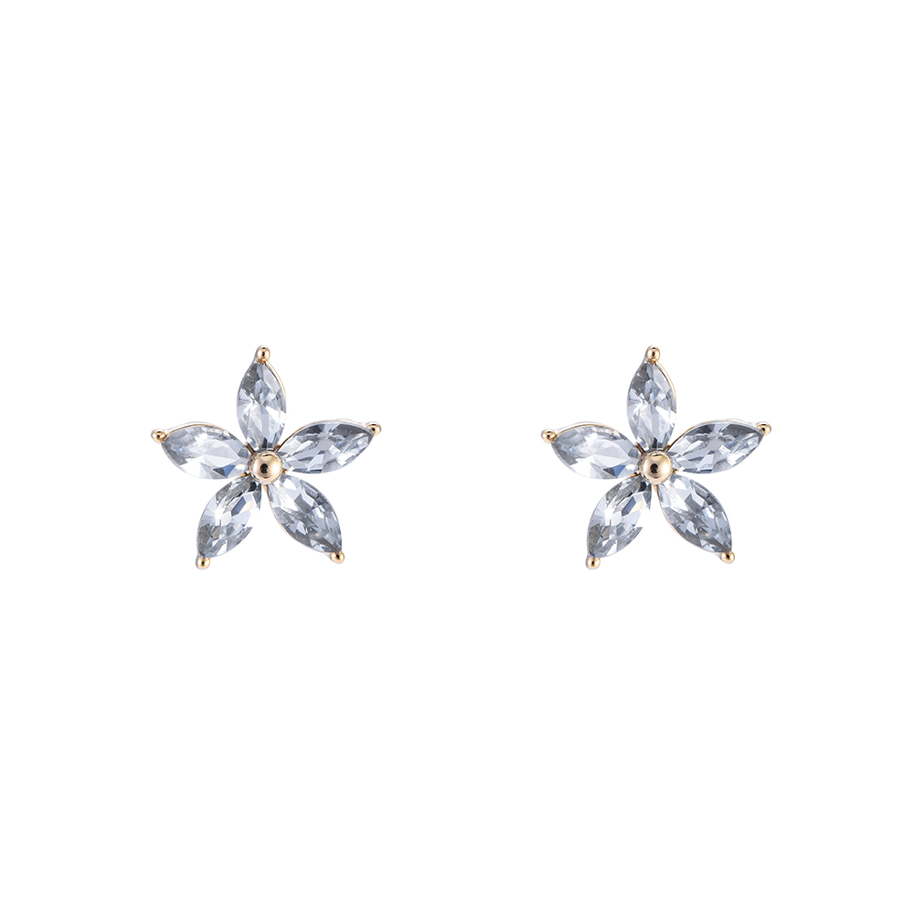 Classic Flower Plated Earring