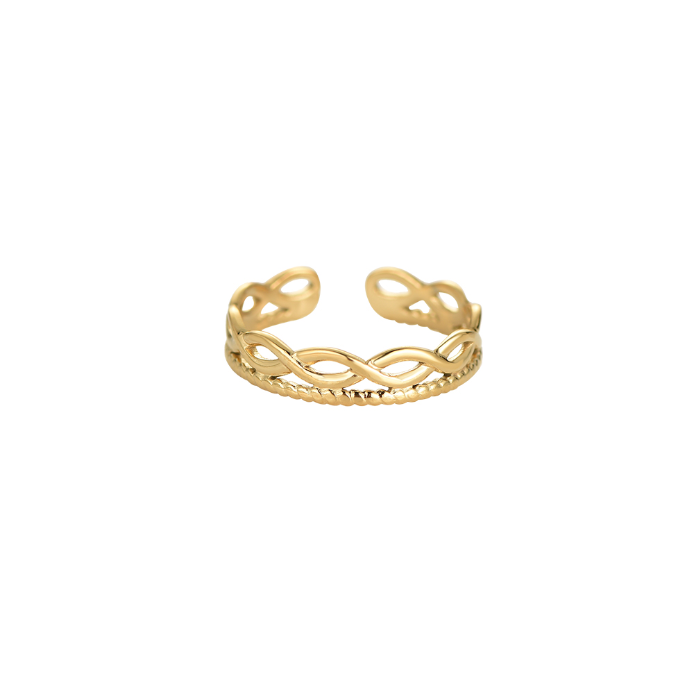 Freya Braid Edelstahl Ring