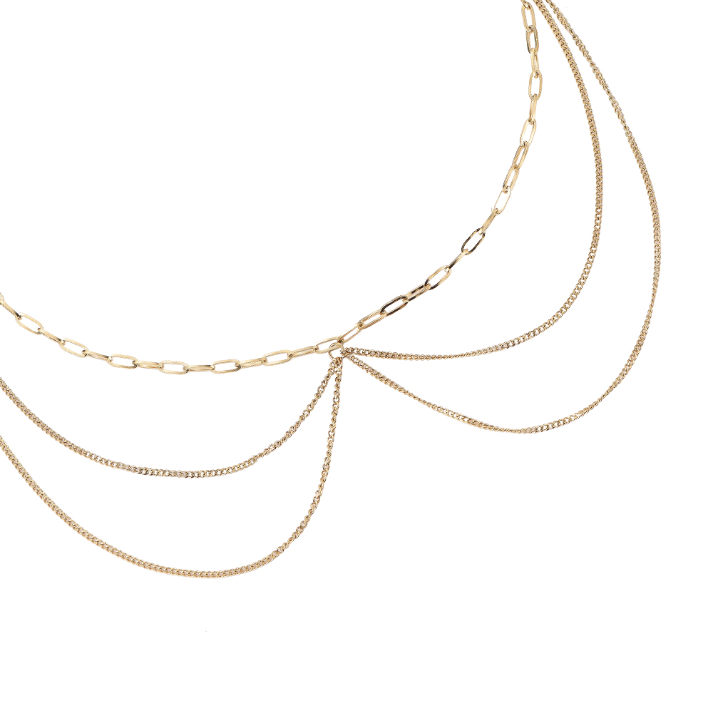 Intertwined Multilayer Stainless Steel Necklace