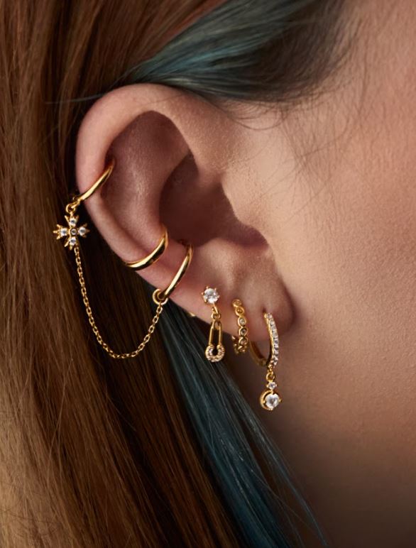 Gold-plated Earring Set No.13