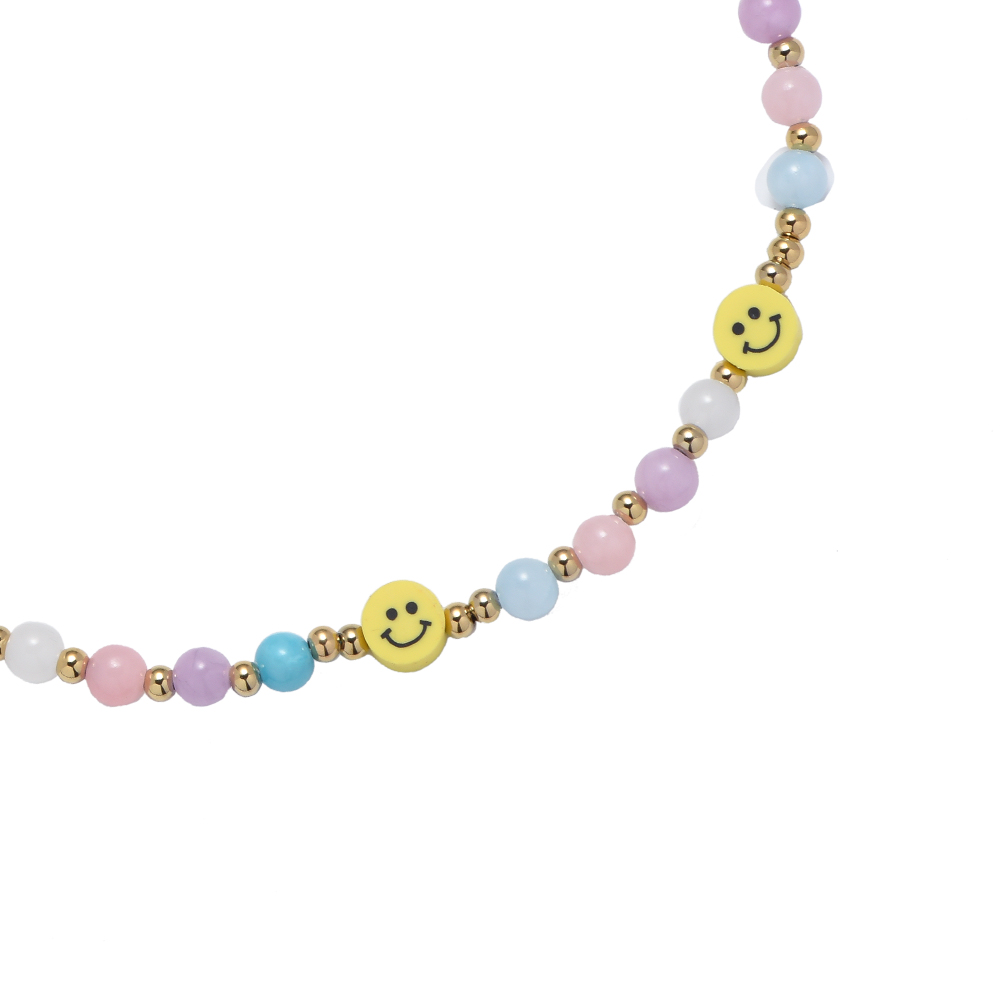 Pastel Color Beads  Necklace