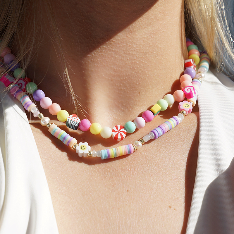 Candy and Cupcake Beads Necklace