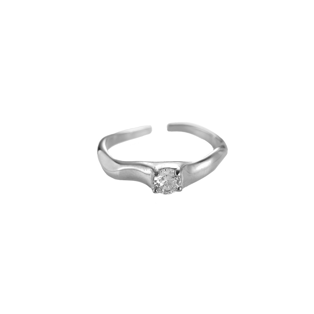 Diamond Trunk Shaped Edelstahl Ring