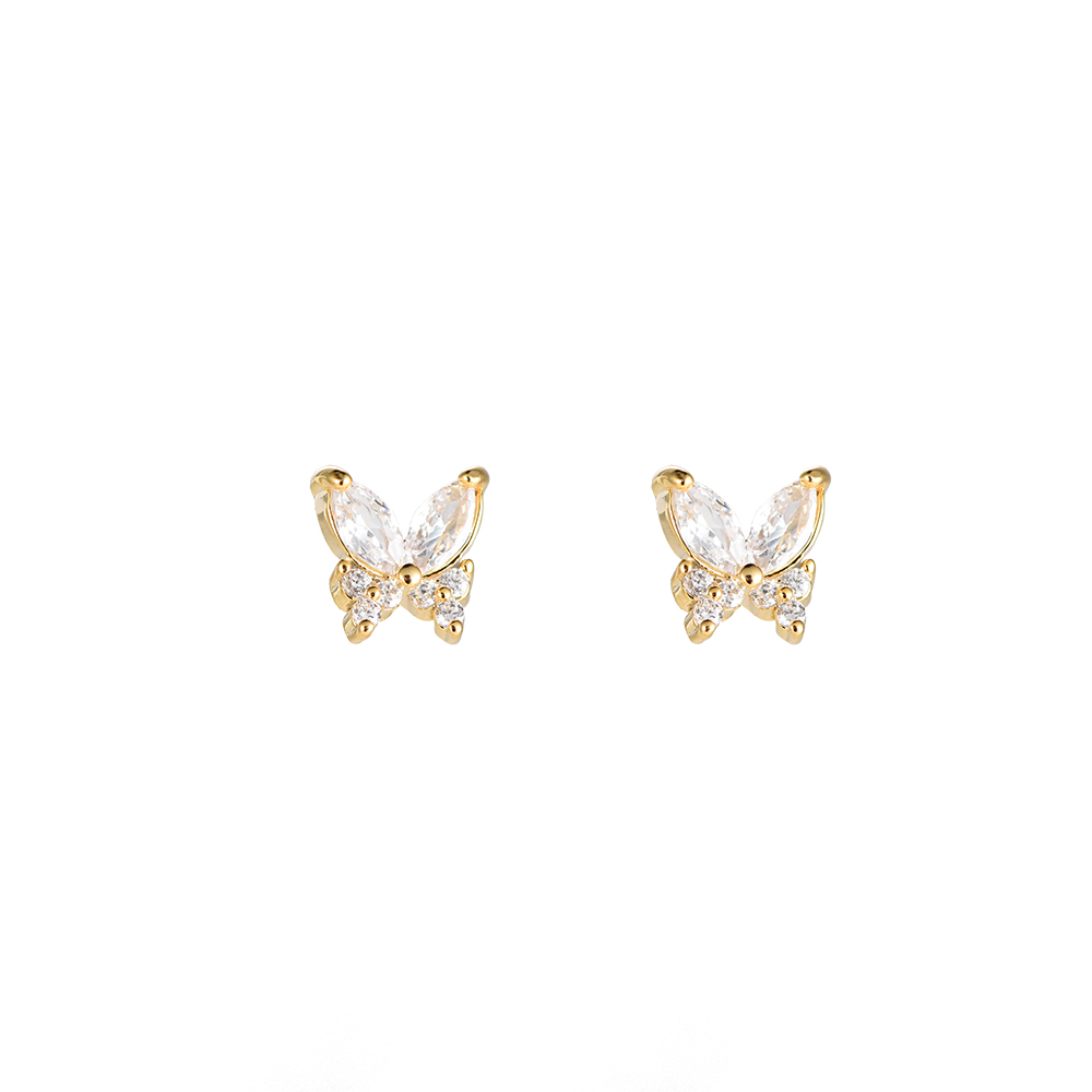 Purity Butterfly Plated Earrings