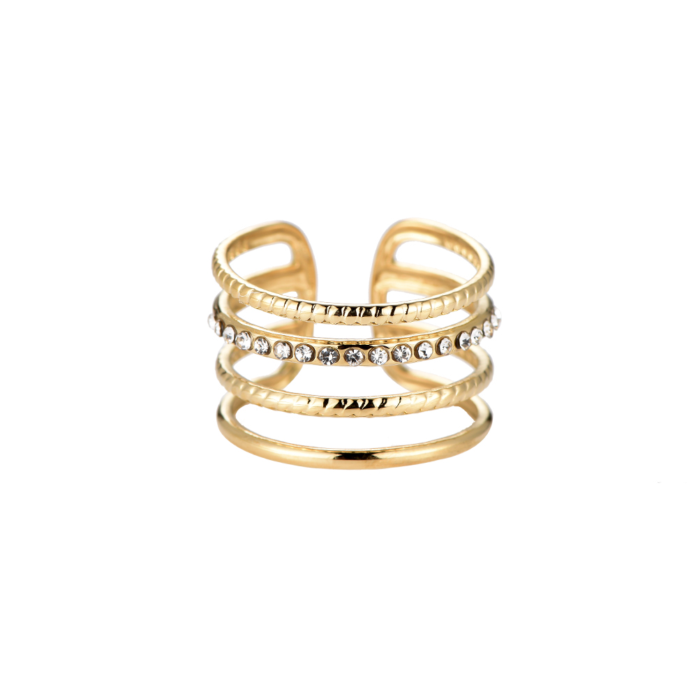 Dianam 4 Layer Stainless Steel Ring