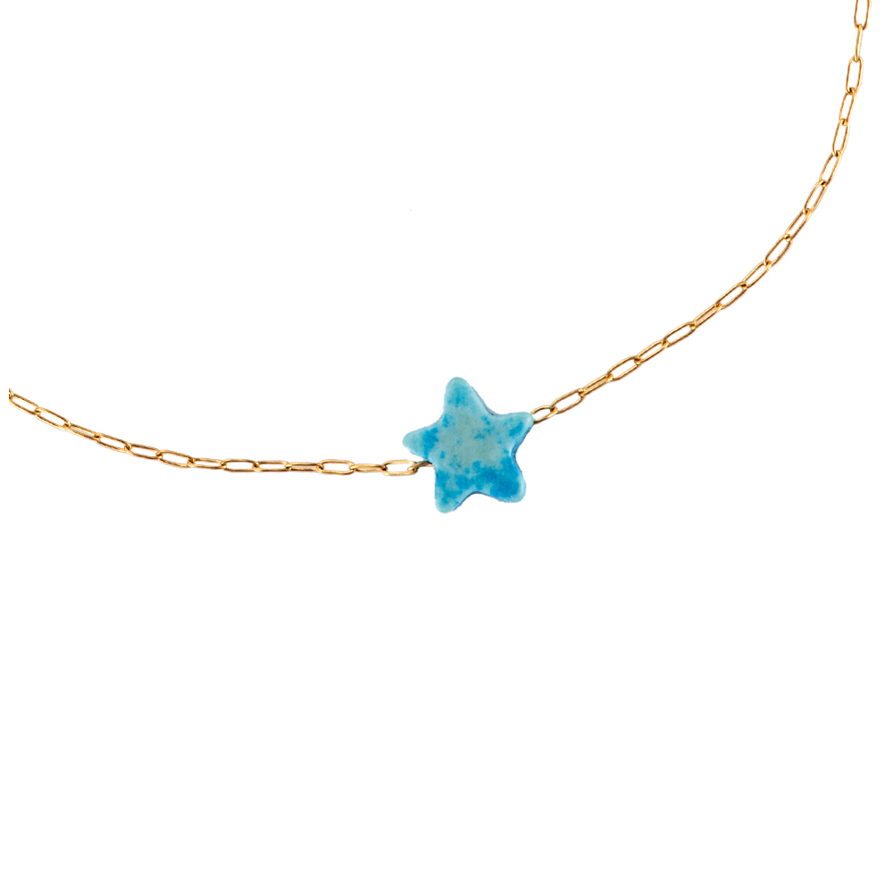Blue Star Stainless Steel Bracelet