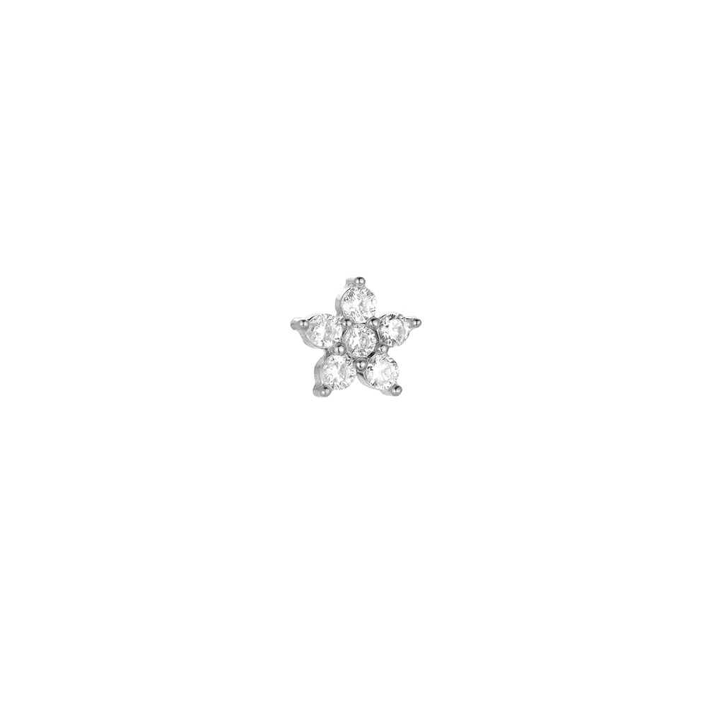 Starfish Spark Diamonds Edelstahl Piercing 