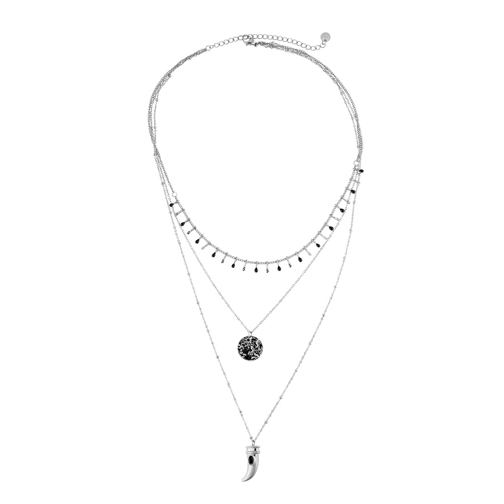 Yanara 3 Layer Stainless Steel Necklace