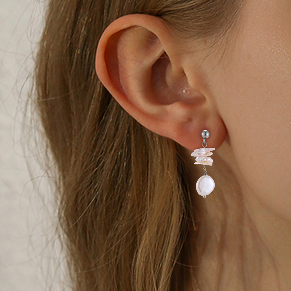 Perle Blume Stainless Steel Earring