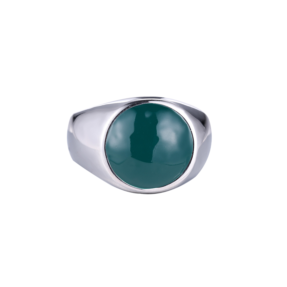 Elemental Lithos Edelstahl Ring