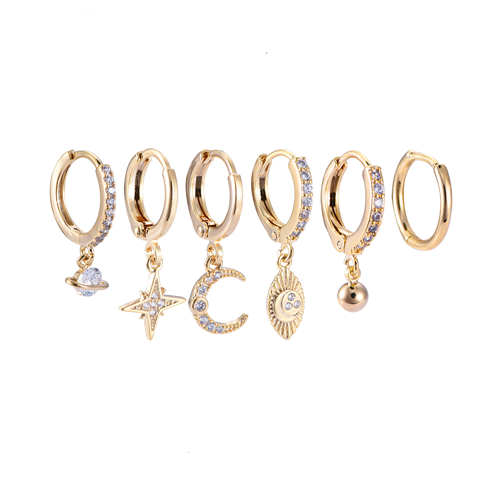 Gold Plated Earring Set No.20