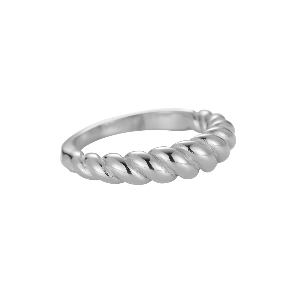 Marcel Twist Stainless Steel Ring