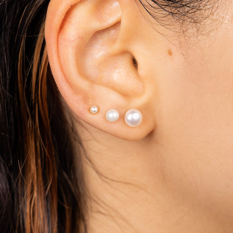 Super Tiny Pearl Stainless Steel Earrings