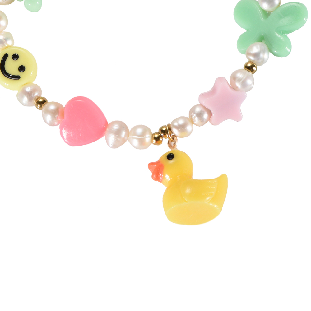 Yellow Duck Pearl Bracelet