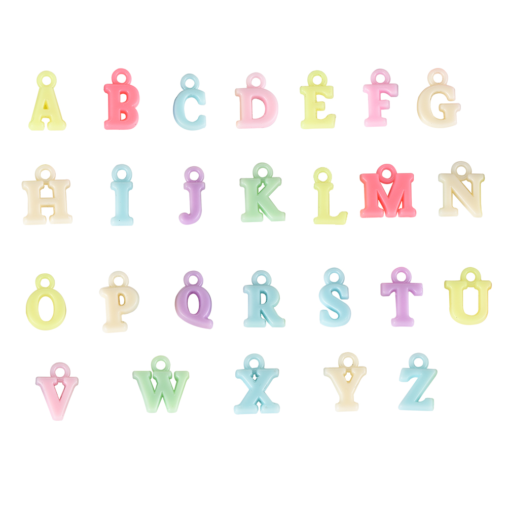 Monocolor Alphabet Set Anhänger