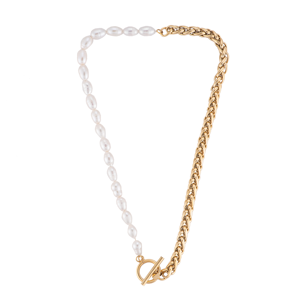 Ellen Pearl Stainless steel Necklace
