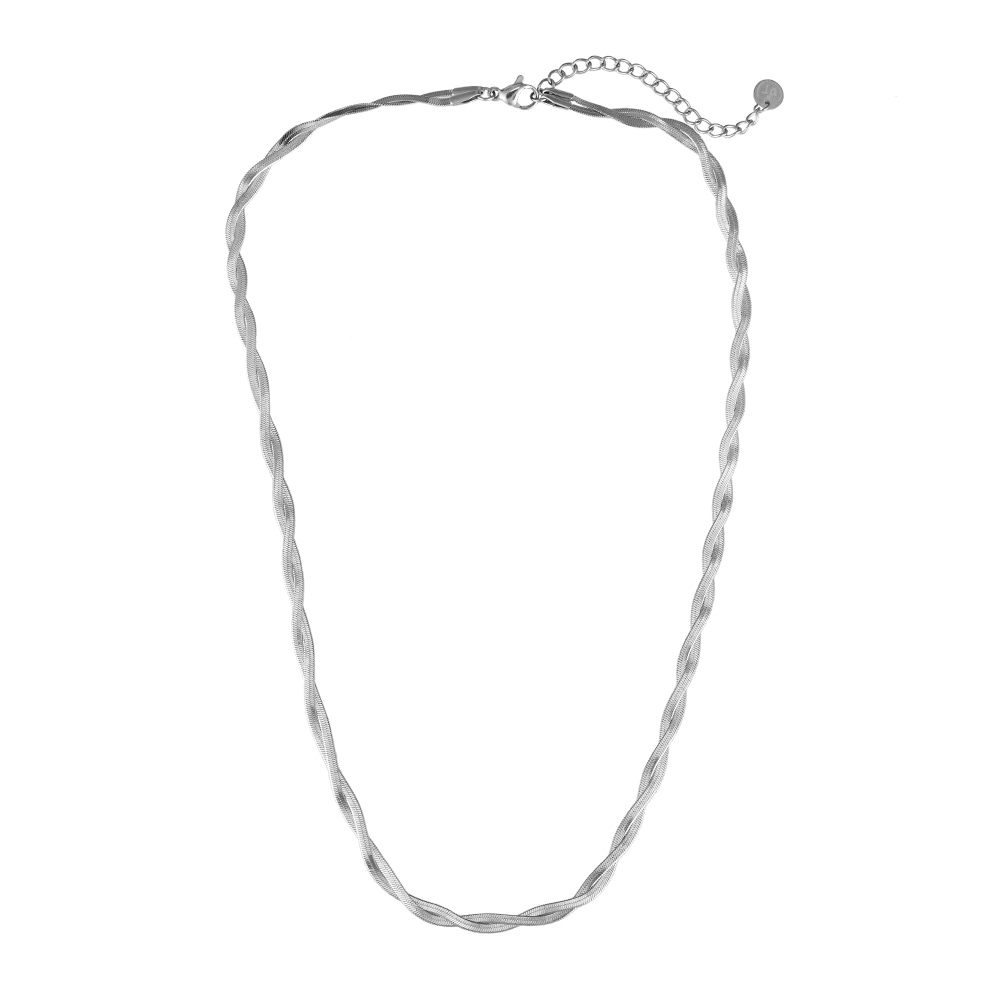 Twisted Snake Skin Stainless Steel Necklace