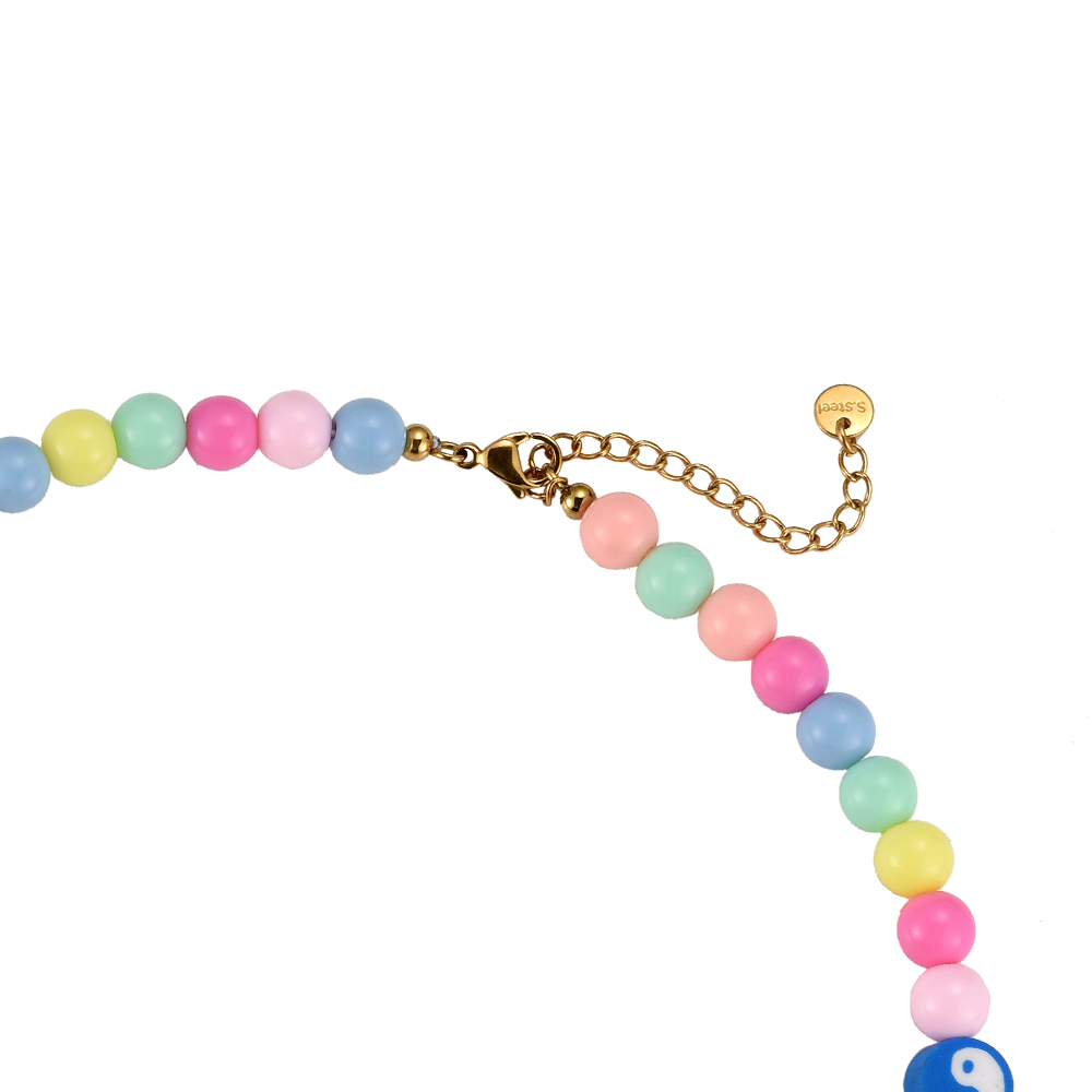Colorful Yin Yang Beads Kette