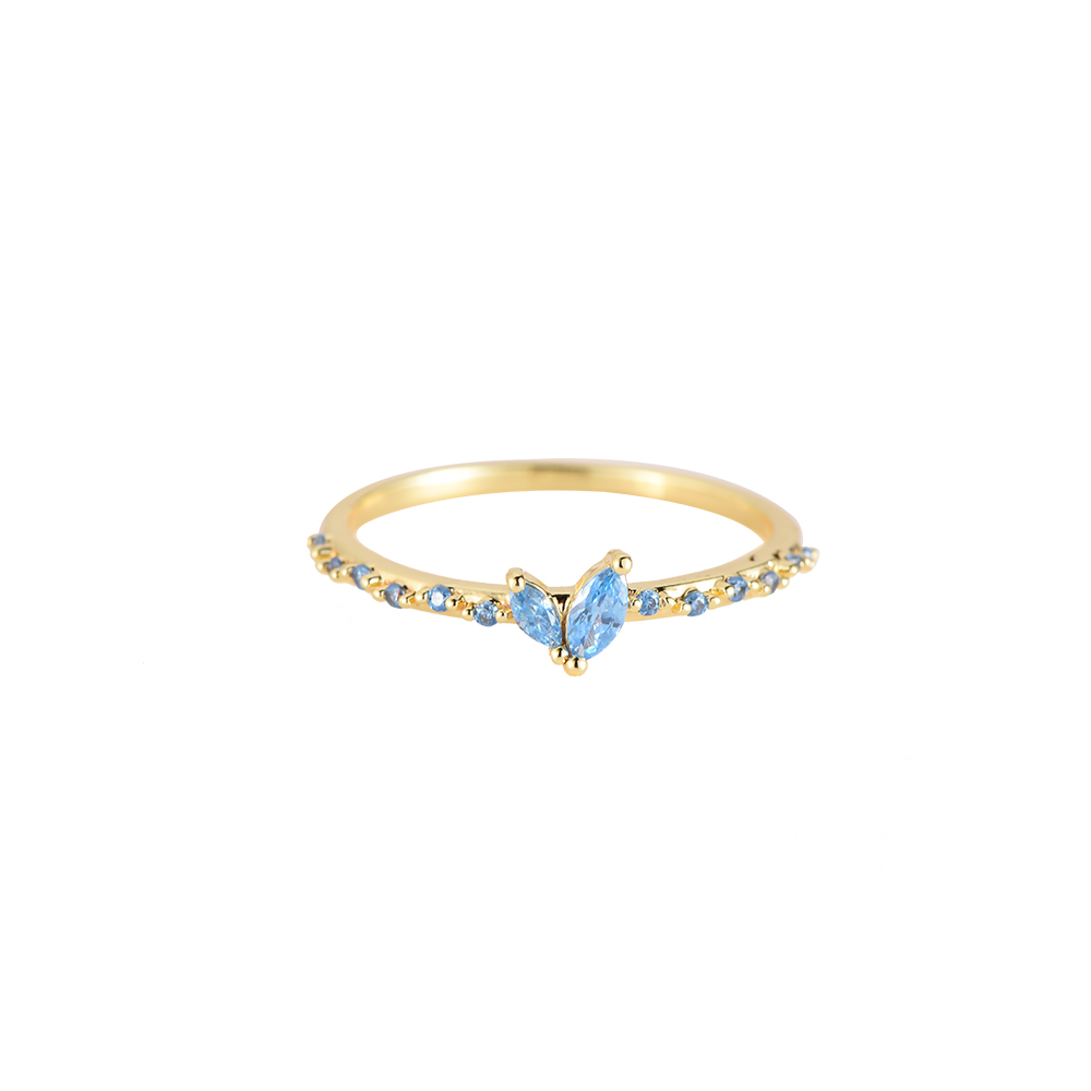 2 Leaves Plated Ring