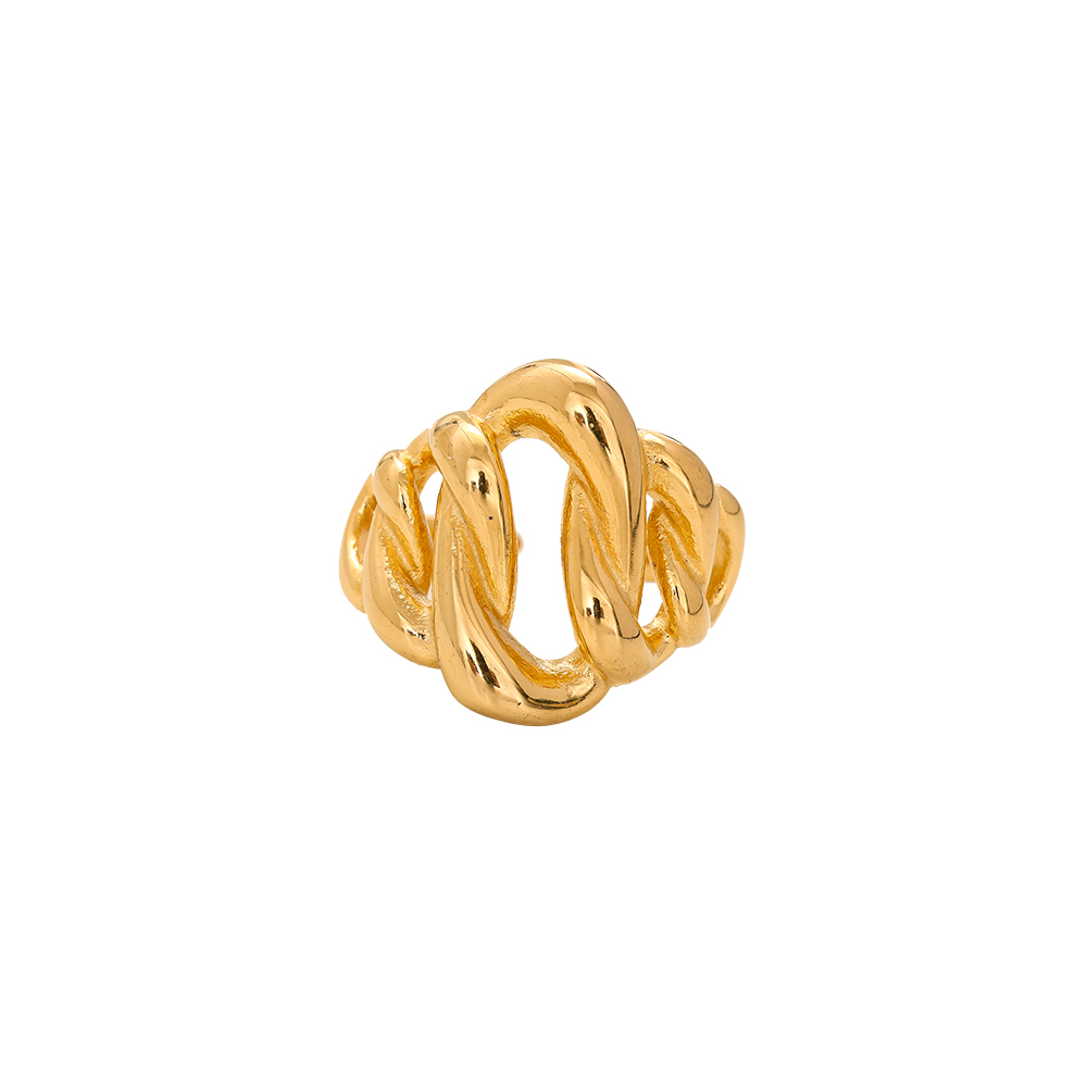 Big knot Edelstahl Ring