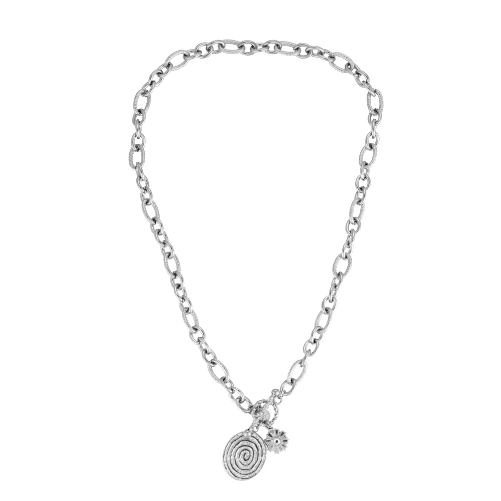 Oline T-Clasp Stainless Steel Necklace