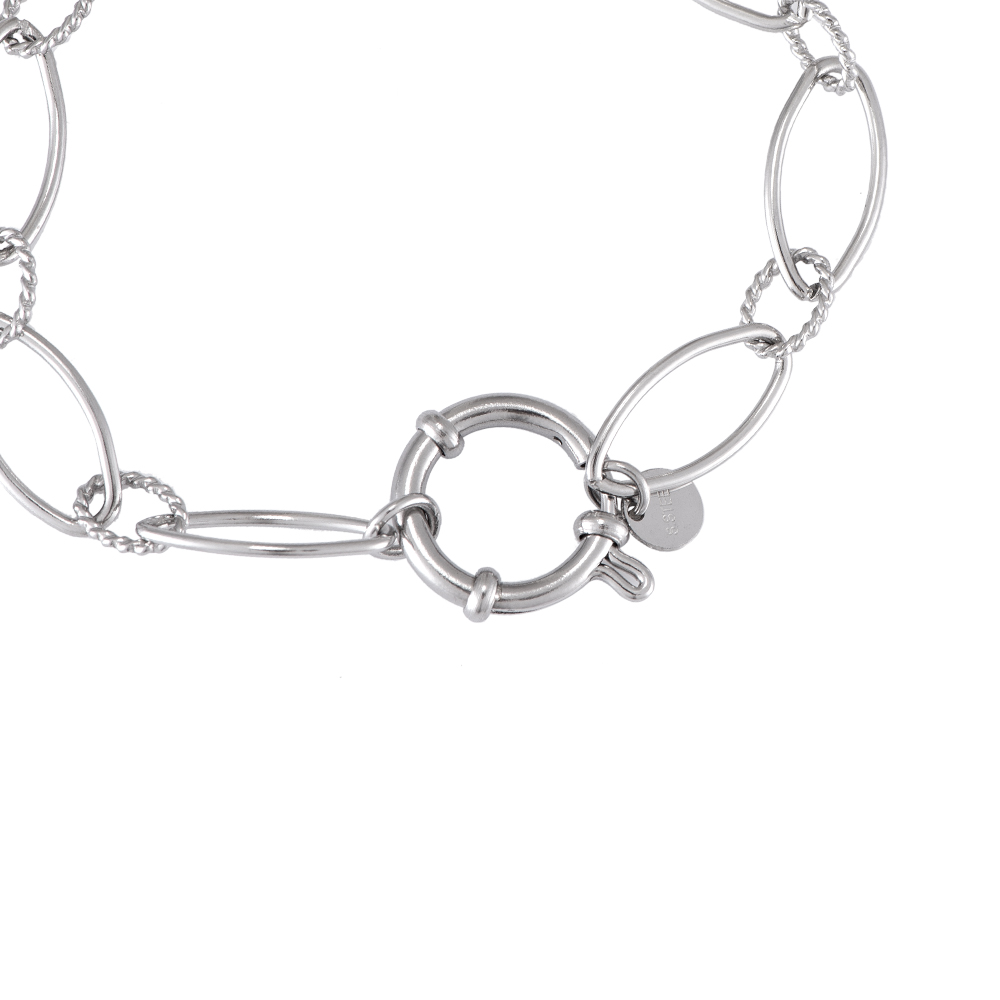 Oval Chain Edelstahl Armband
