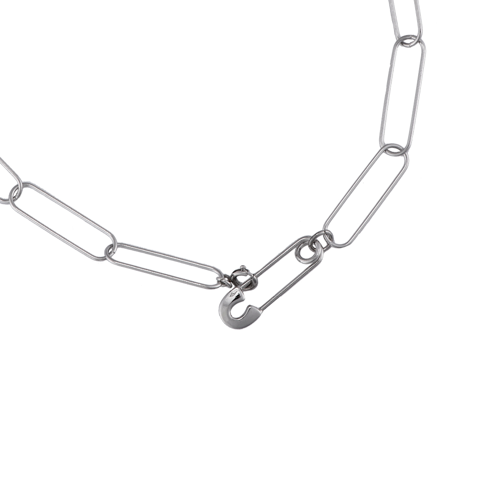 Joyce Joyce Safety Pin Stainless Steel Necklace
