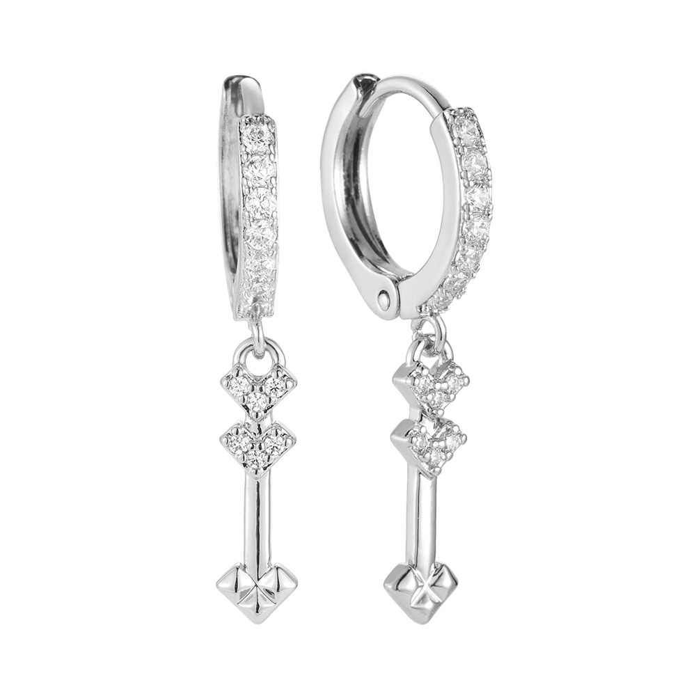 Diamonds On The Mark Gold-plated Earrings