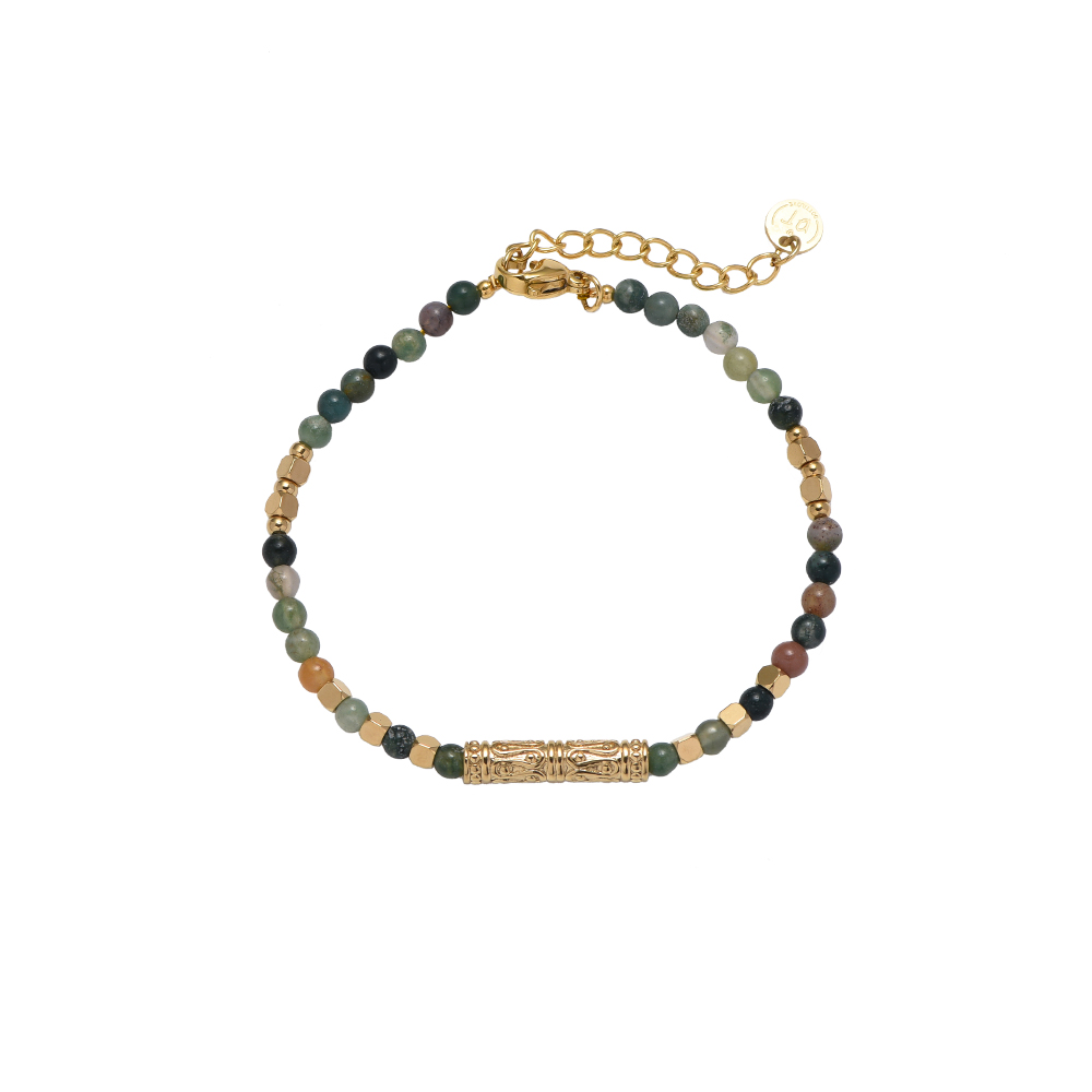 'Jungle & Triangle' Mini Stones Bracelet