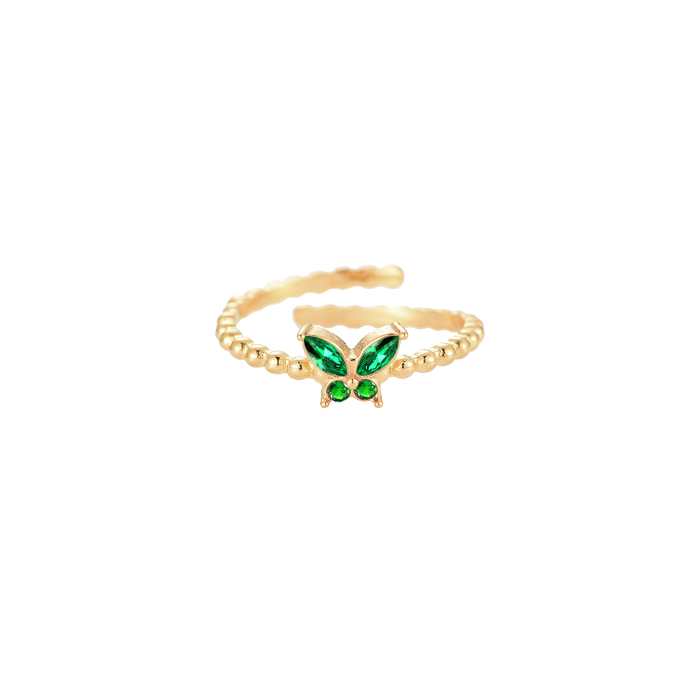 Butterfly Icon Edelstahl Ring