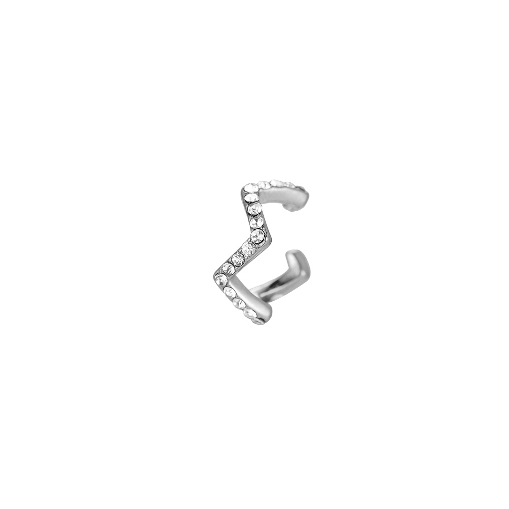 Saw Wave Stainless Steel Earcuff