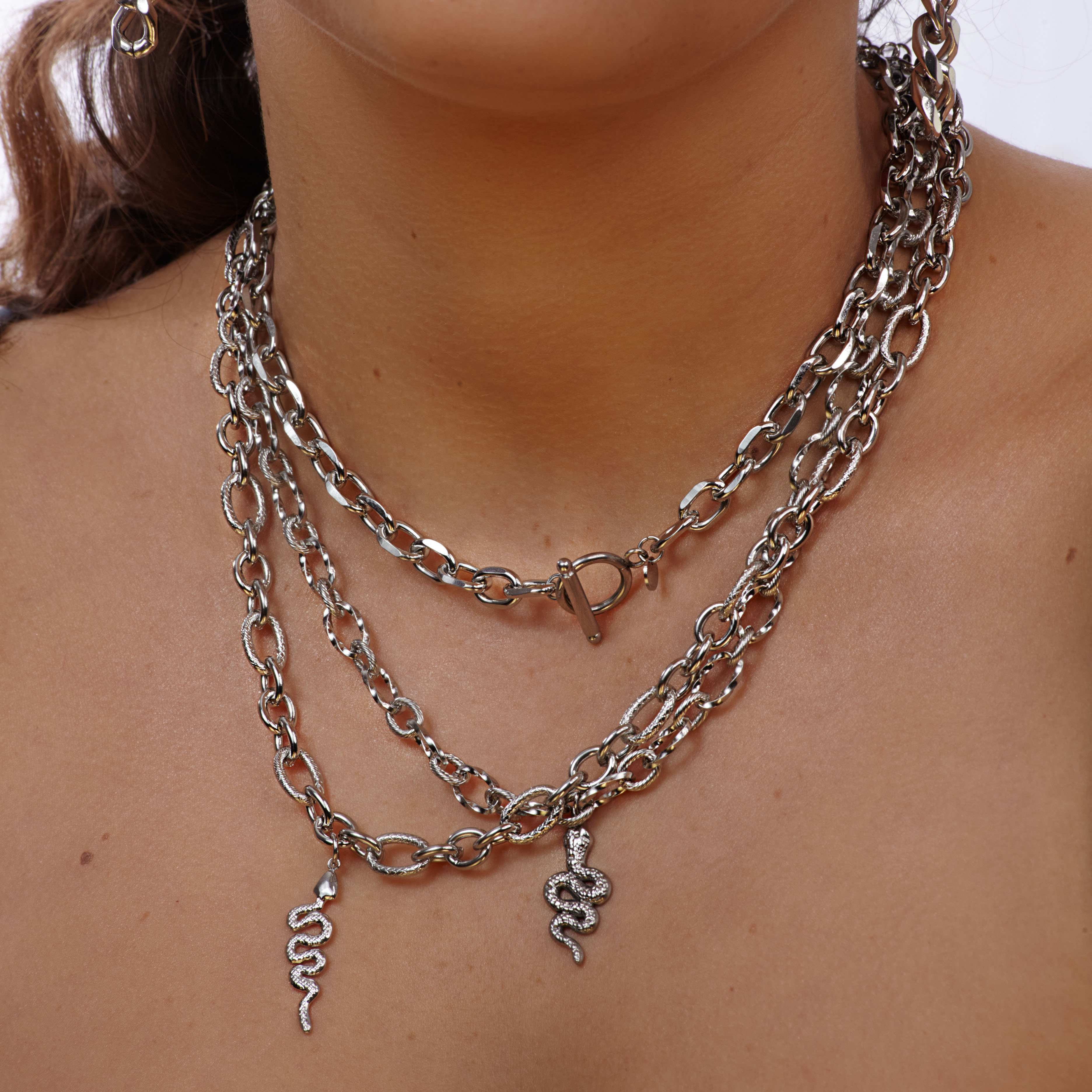 Snake Chain Stainless Steel Necklace