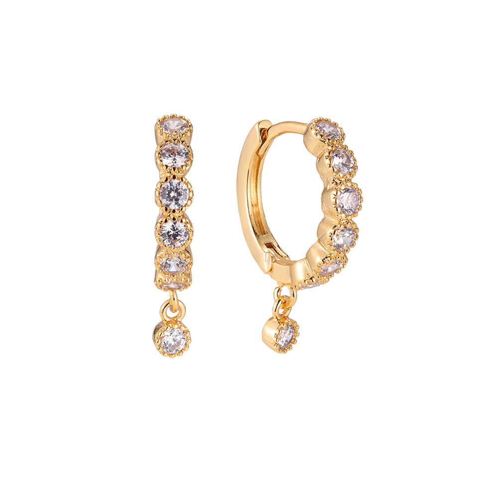 Dame Der Diamond Gold-plated Earrings