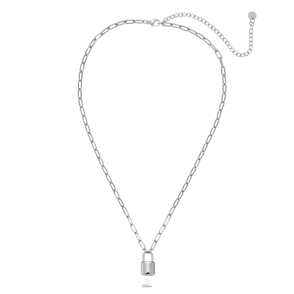 Big Lock Stainless steel Necklace