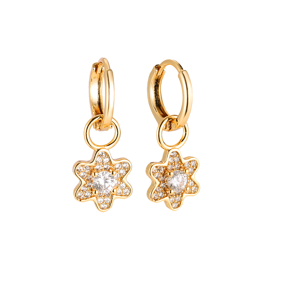 Funkeln Sternchen Gold-plated Earrings