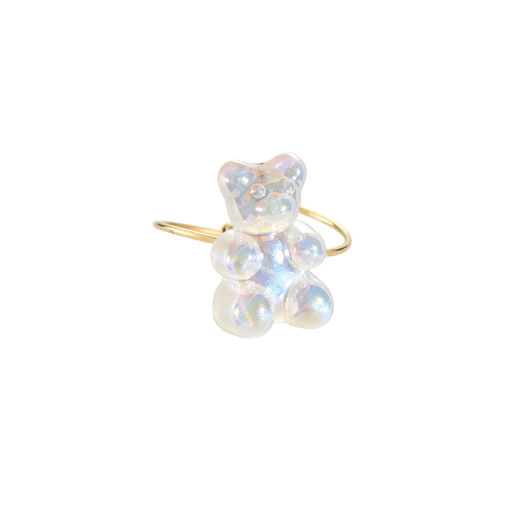 Pearly Bear Stainless Steel Rings