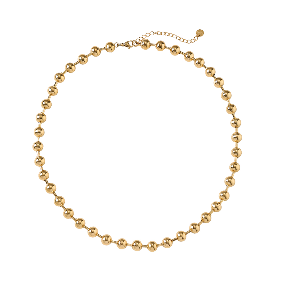 Golden Balls Stainless Steel Necklace