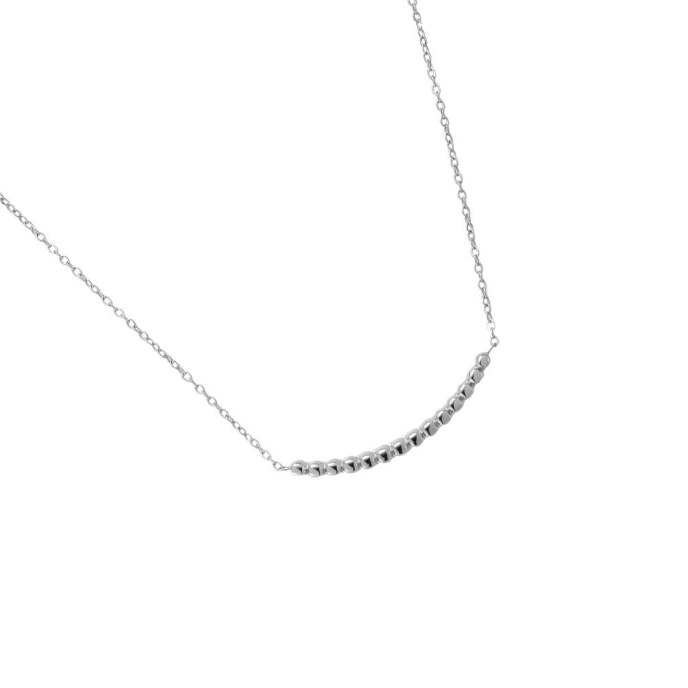 Small Balls Arch Stainless Steel Necklace