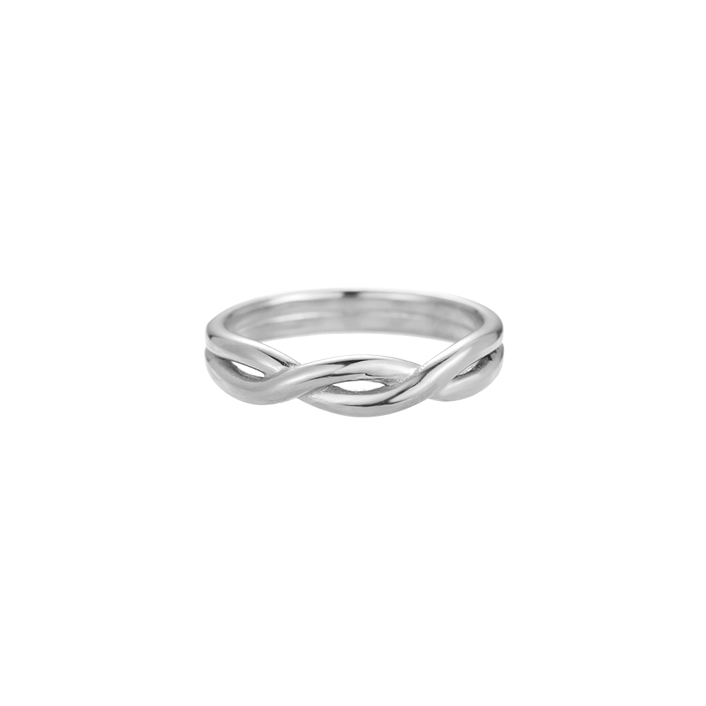 Simple Helix Edelstahl Ring