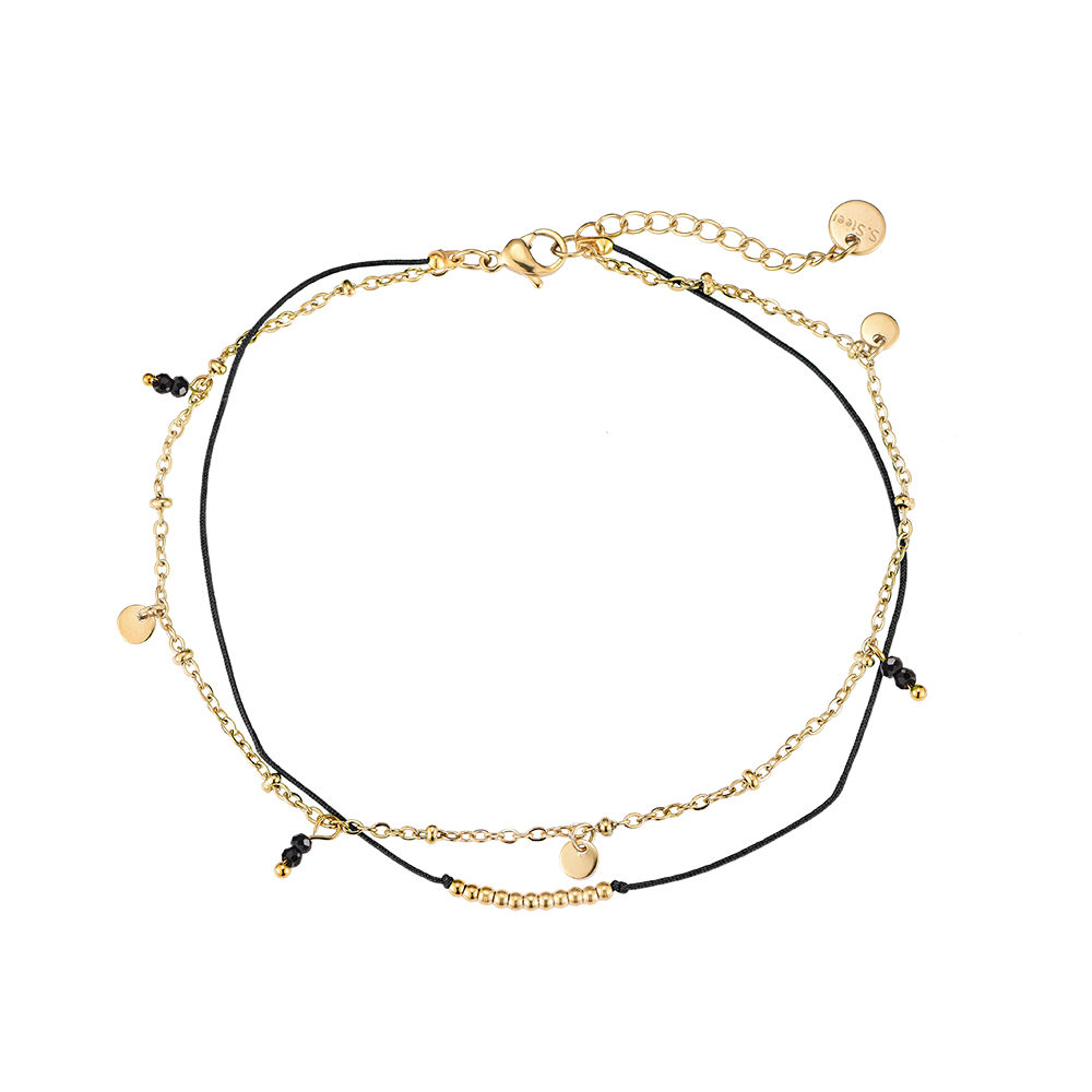 Origa Multilayered Stainless Steel Anklet