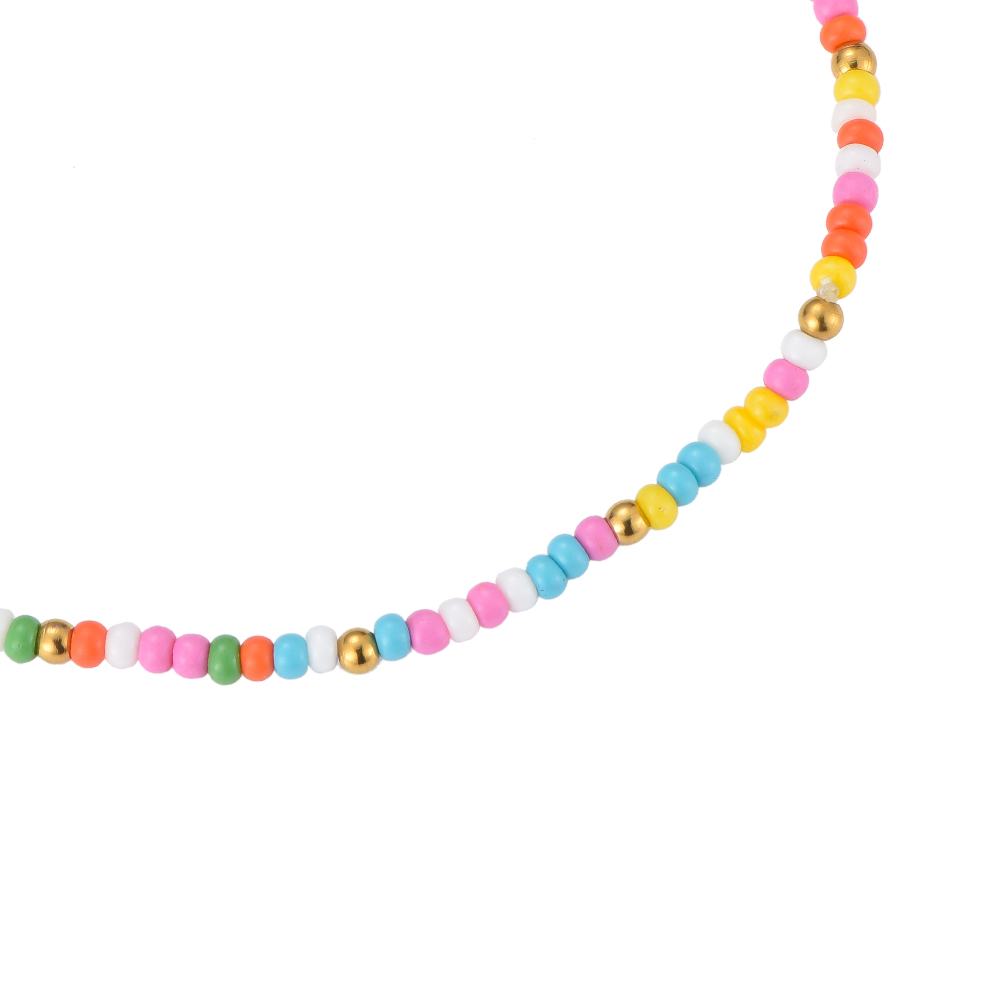 Bally Colorful Beads Elastic Anklet