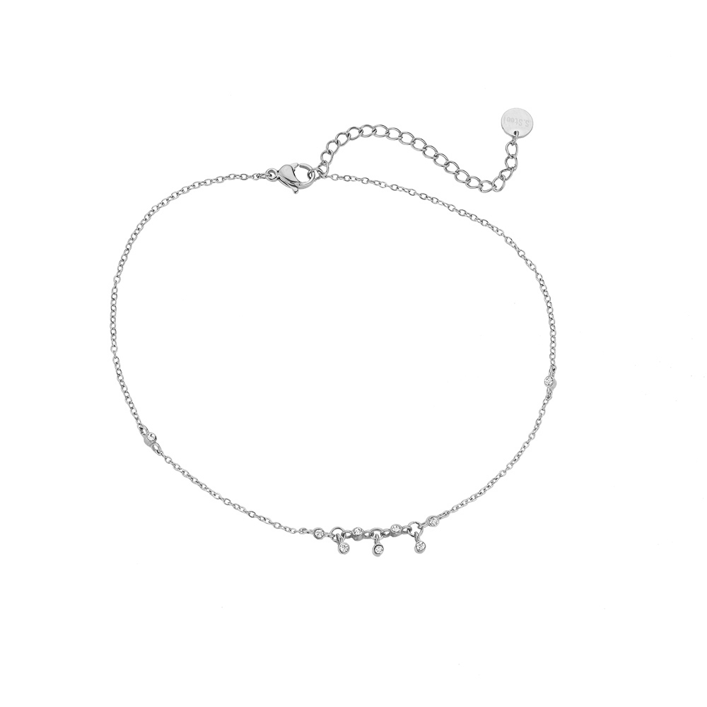 Star Conglomerate Stainless Steel Anklet