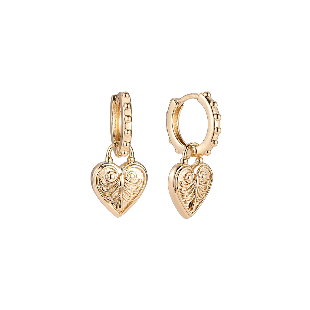 Heart of the Trees Gold-plated Earrings