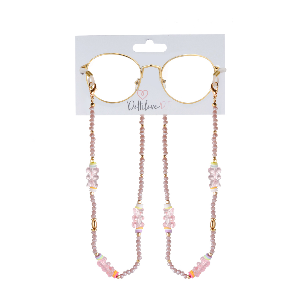 Pink Bears Glasses Chain