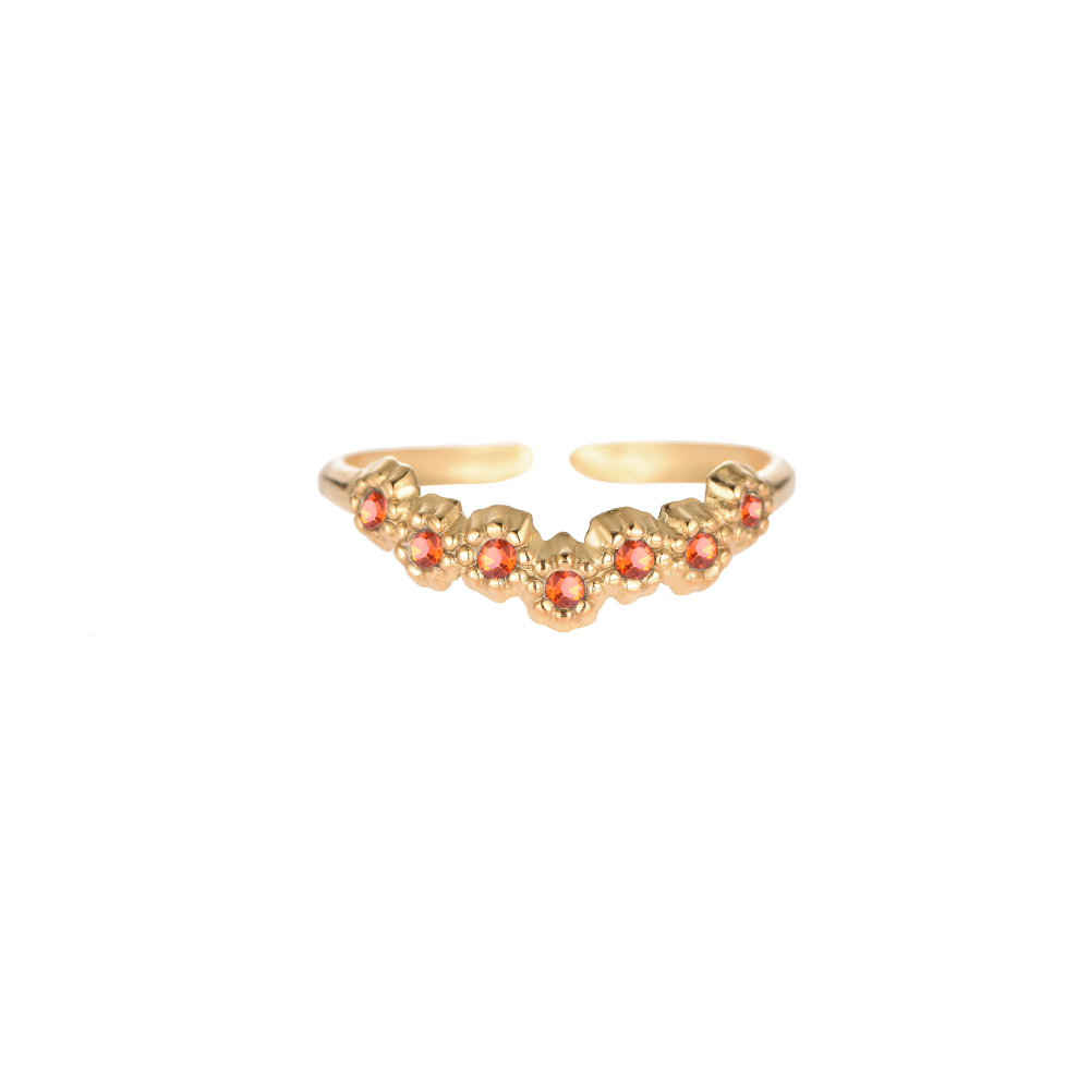 Elegant Daisy Edelstahl Ring
