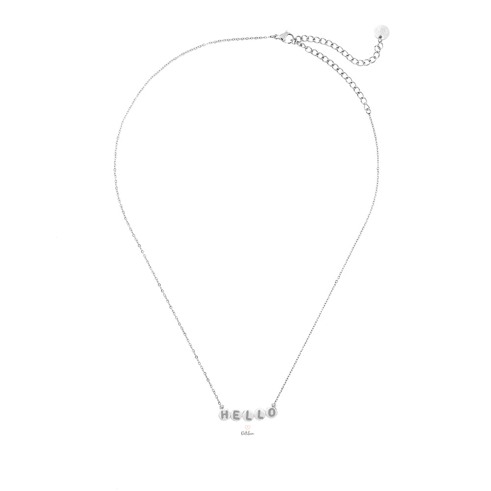 H.E.L.L.O Stainless Steel Necklace