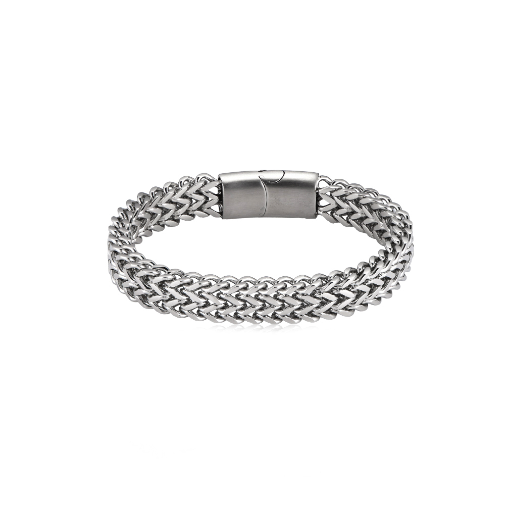 Parallel Chains Stainless Steel Bracelet
