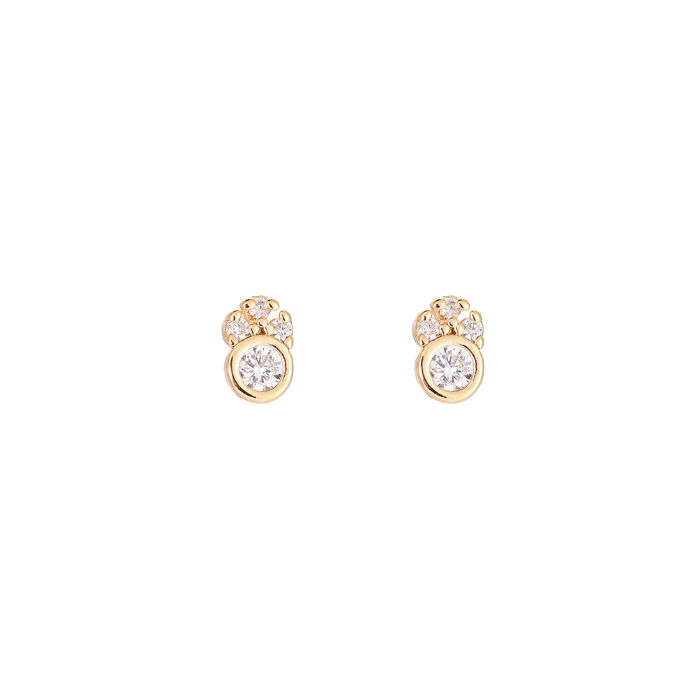 Comet Flash Gold Plated Earrings