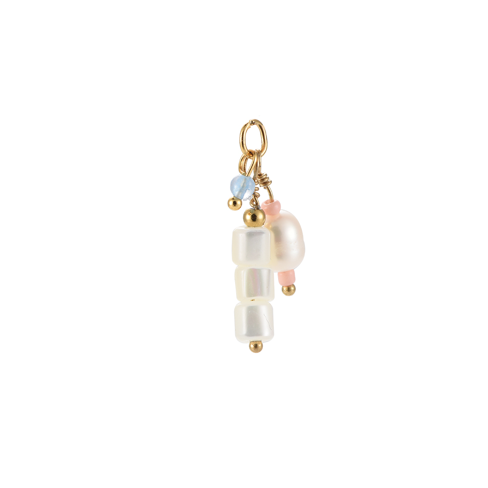 Pearly Cylinder Charm